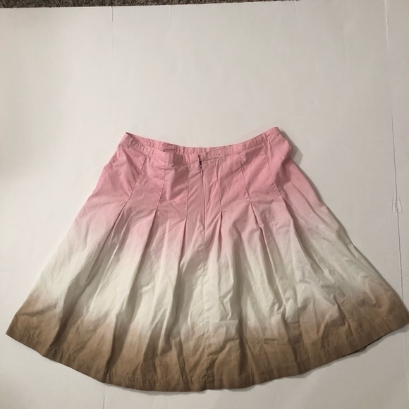 Daisy Fuentes Pink,Brown,White Ombré Skirt Sz 2 - Picture 7 of 8